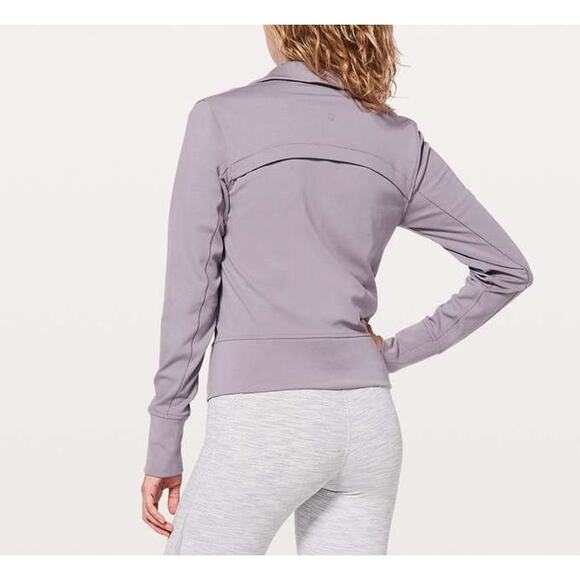 Lululemon Athletica Gather Up Ruched Full Zip Active Jacket Dusty Dawn Purple 6 - Picture 2 of 8
